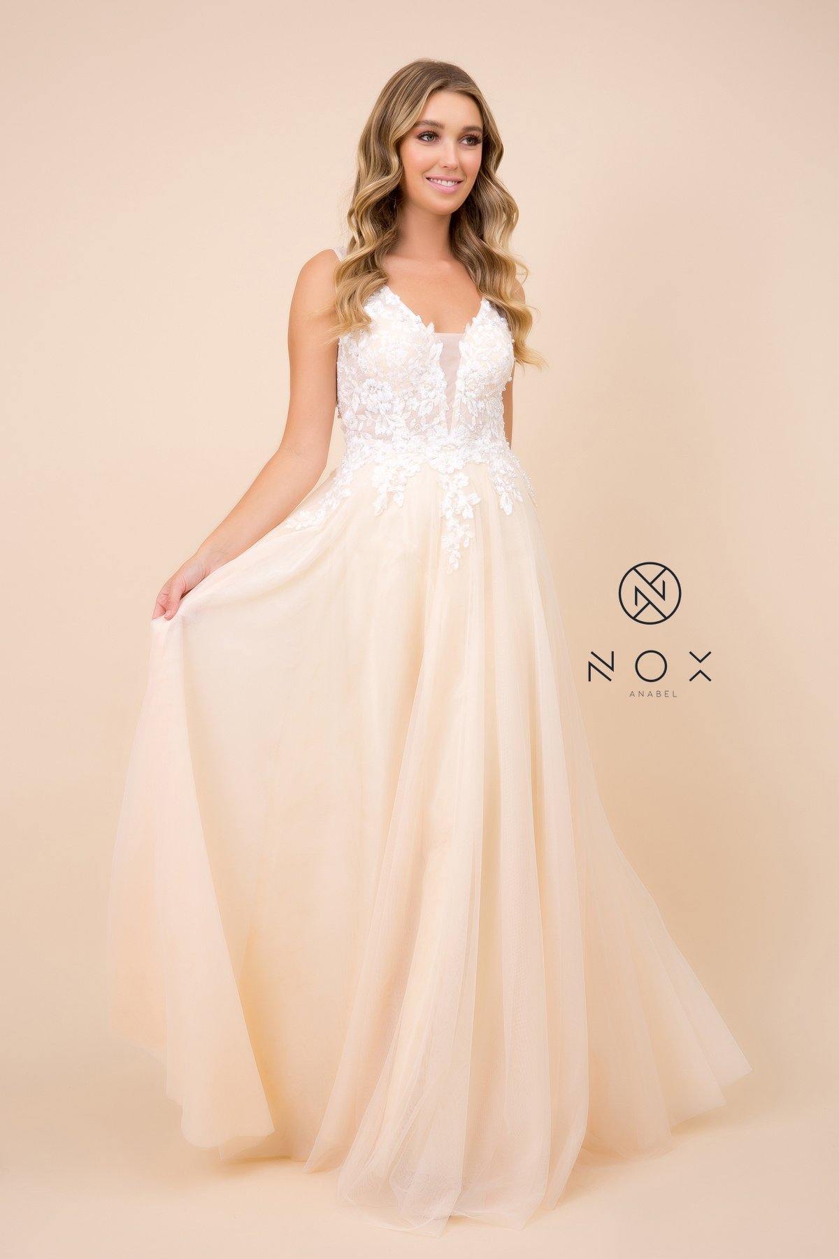 Long Prom Dress Formal Evening Gown - The Dress Outlet Nox Anabel