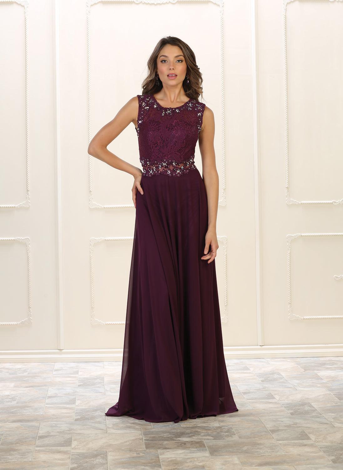 Long Prom Dress Formal Evening Gown - The Dress Outlet May Queen