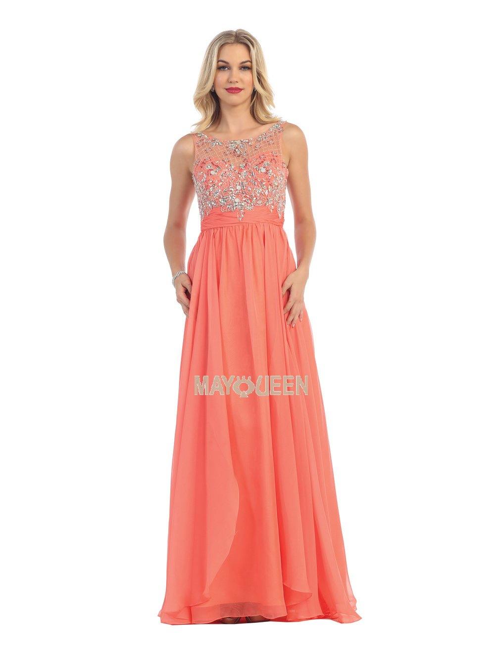 Long Prom Dress Formal Evening Gown - The Dress Outlet May Queen