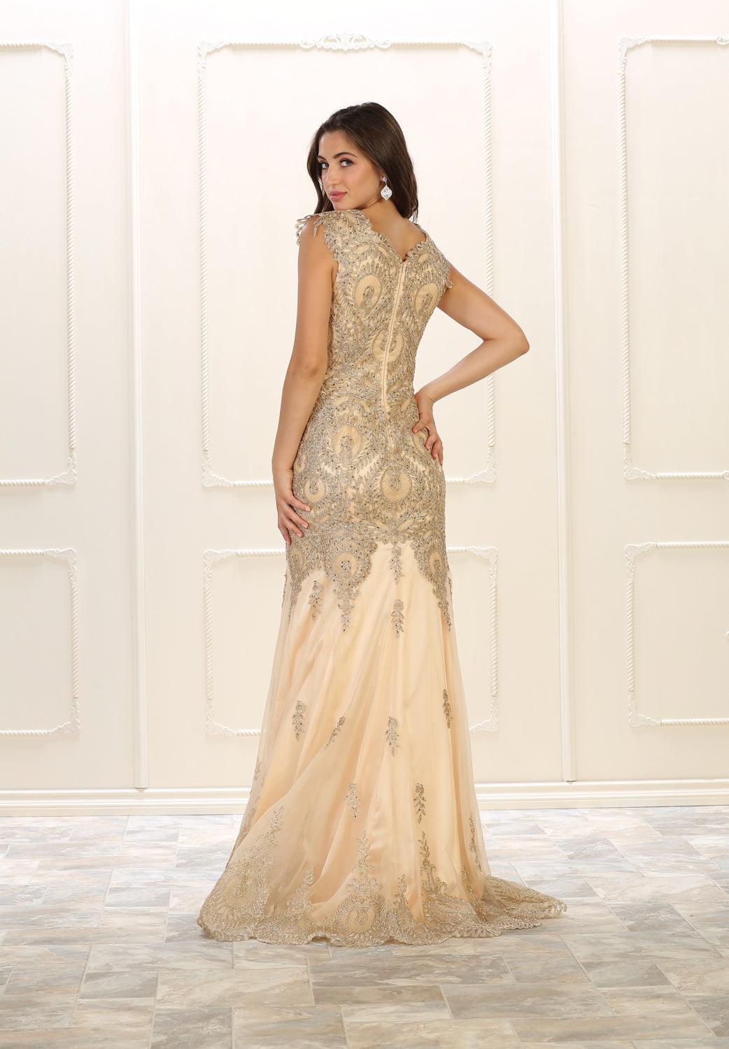 Long Prom Dress Formal Evening Gown Mermaid - The Dress Outlet May Queen