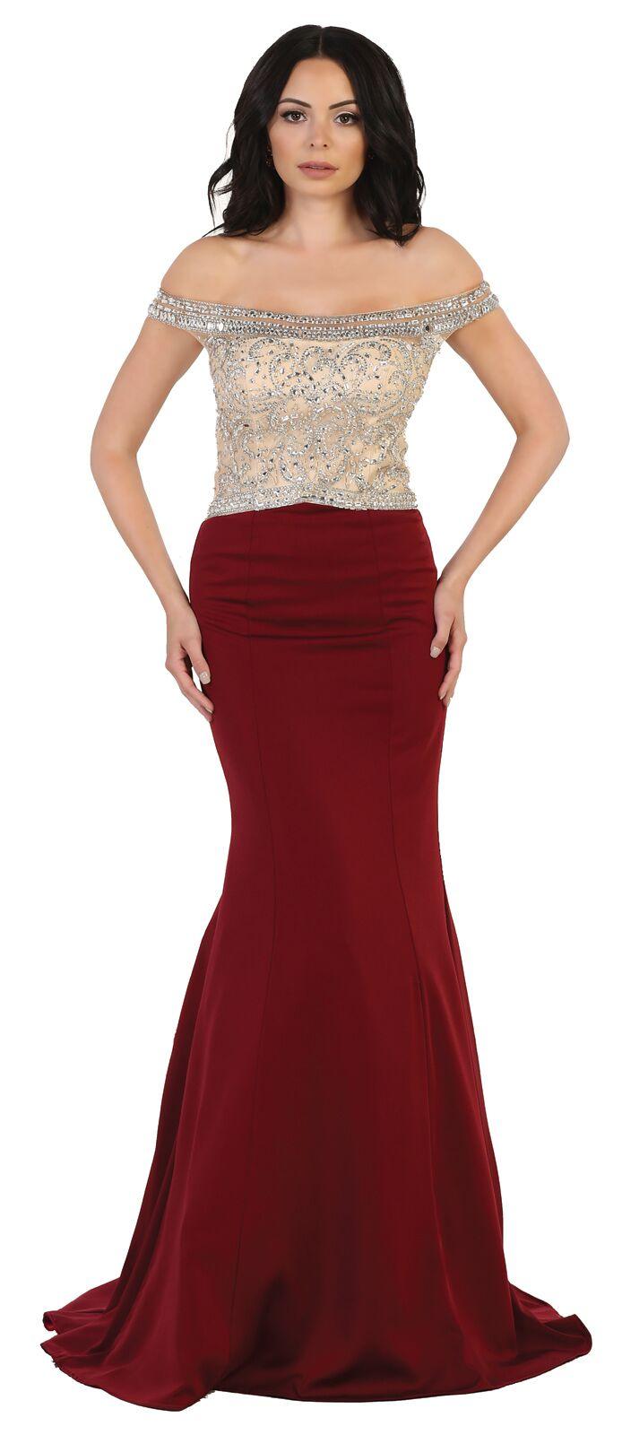 Long Prom Dress Formal Evening Party Gown - The Dress Outlet May Queen