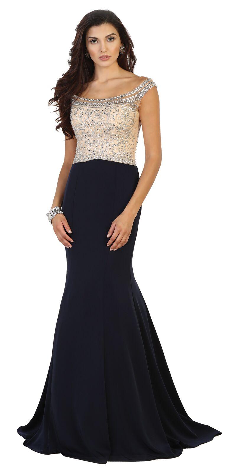 Long Prom Dress Formal Evening Party Gown - The Dress Outlet May Queen