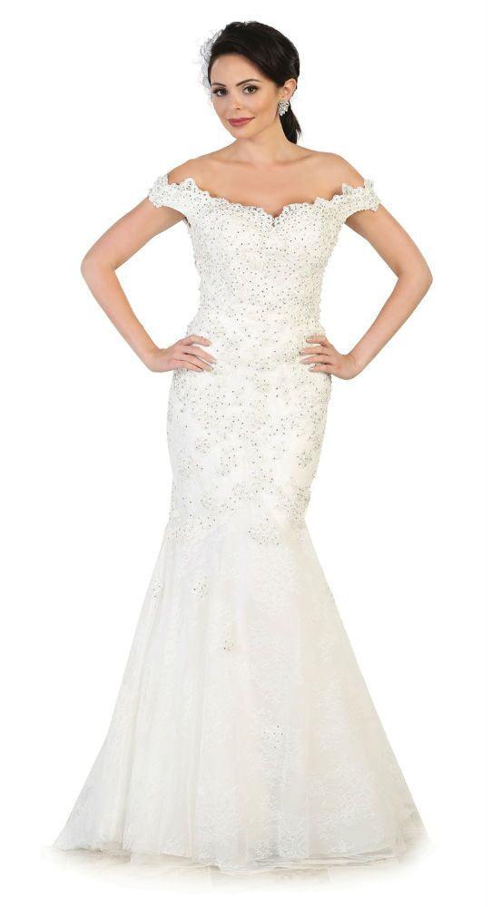Long Prom Dress Formal Mermaid Ball Gown - The Dress Outlet May Queen