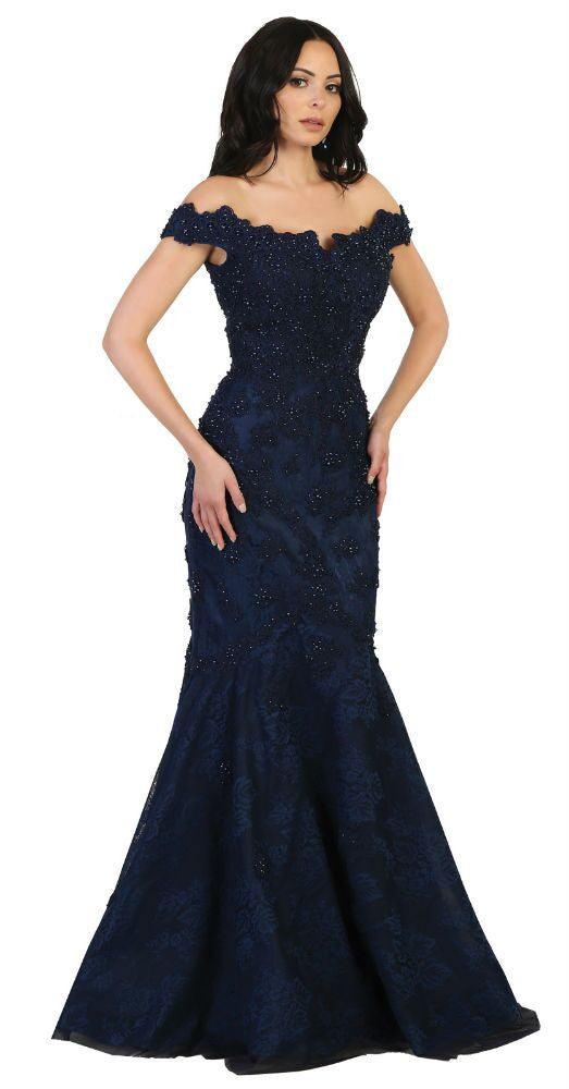 Long Prom Dress Formal Mermaid Ball Gown - The Dress Outlet May Queen