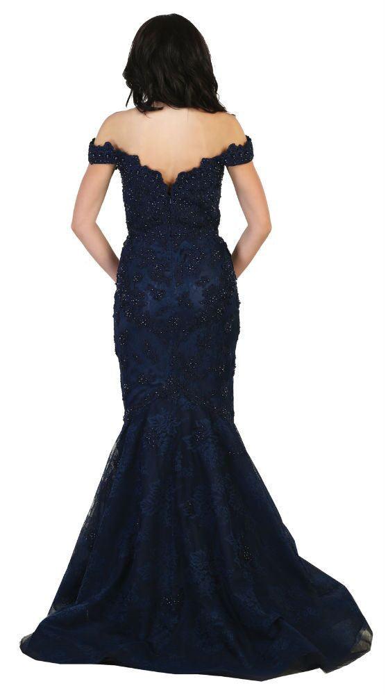 Long Prom Dress Formal Mermaid Ball Gown - The Dress Outlet May Queen
