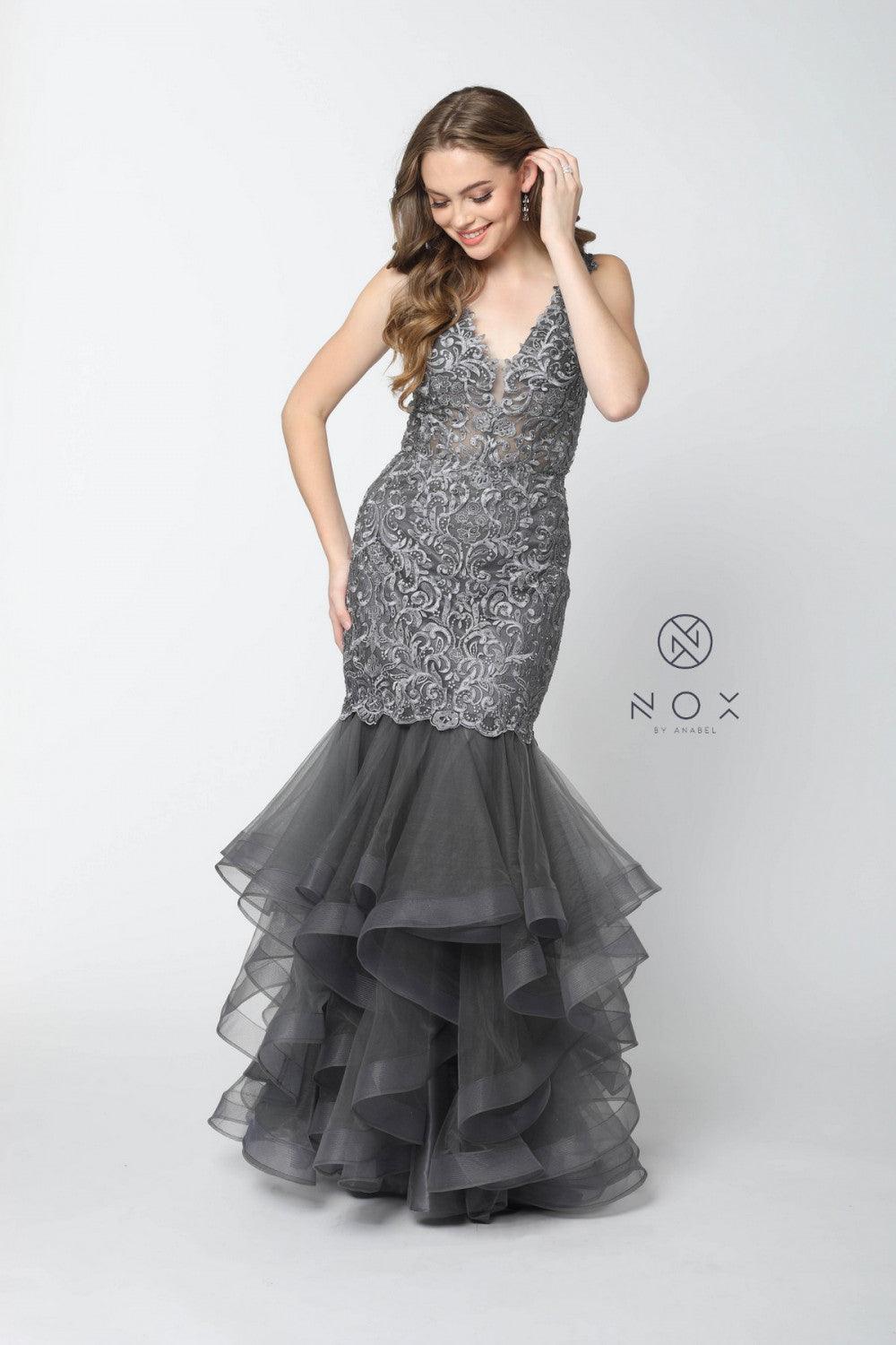 Long Prom Dress Formal Mermaid Evening Gown - The Dress Outlet Nox Anabel