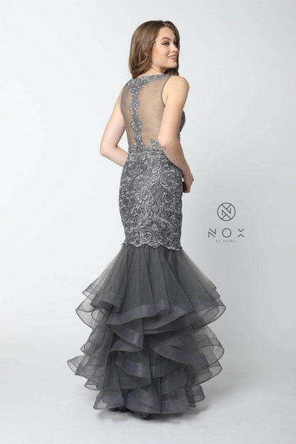 Long Prom Dress Formal Mermaid Evening Gown - The Dress Outlet Nox Anabel