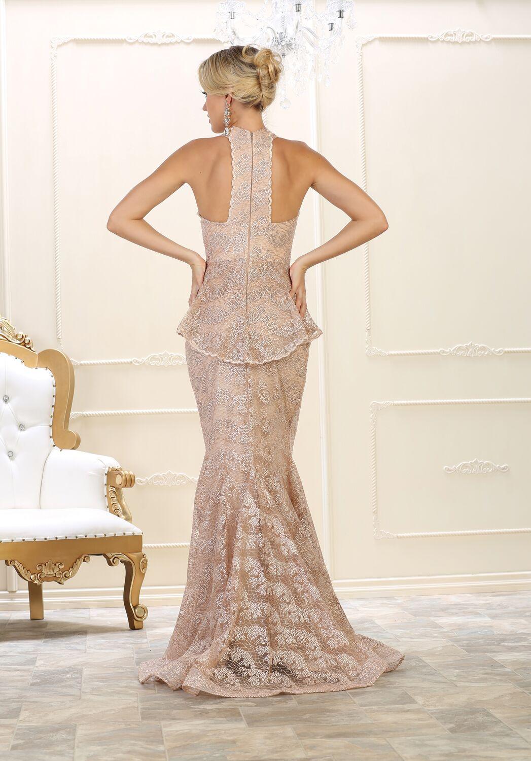 Long Prom Dress Formal Mermaid Plus Size Gown - The Dress Outlet May Queen