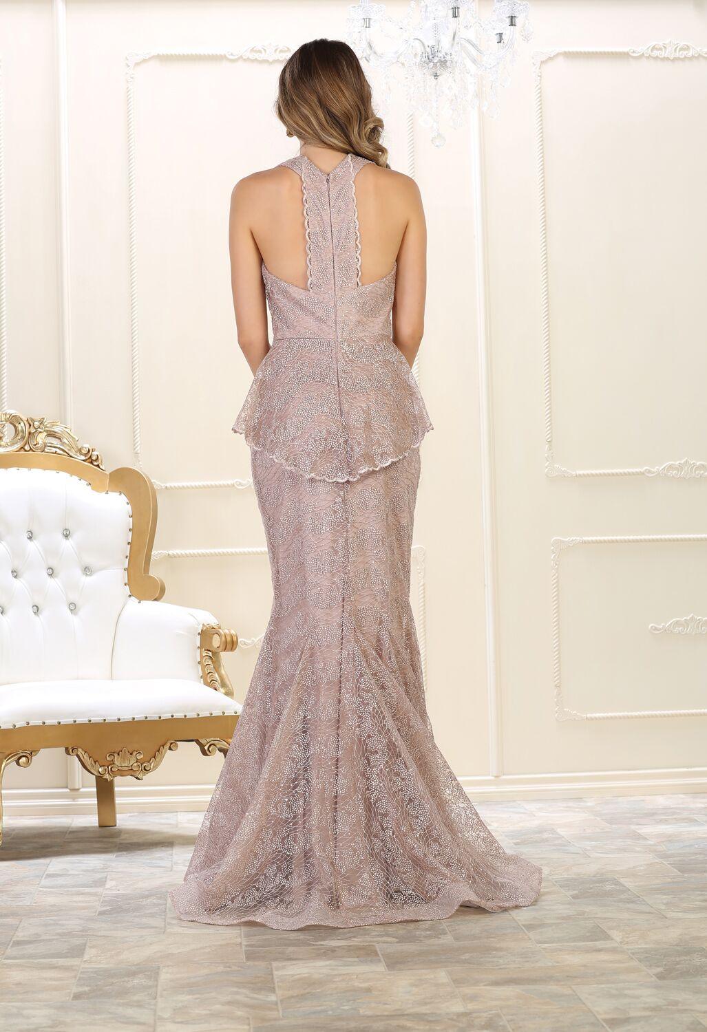 Long Prom Dress Formal Mermaid Plus Size Gown - The Dress Outlet May Queen