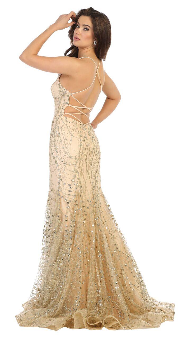 Long Prom Dress Homecoming Formal Gown - The Dress Outlet May Queen