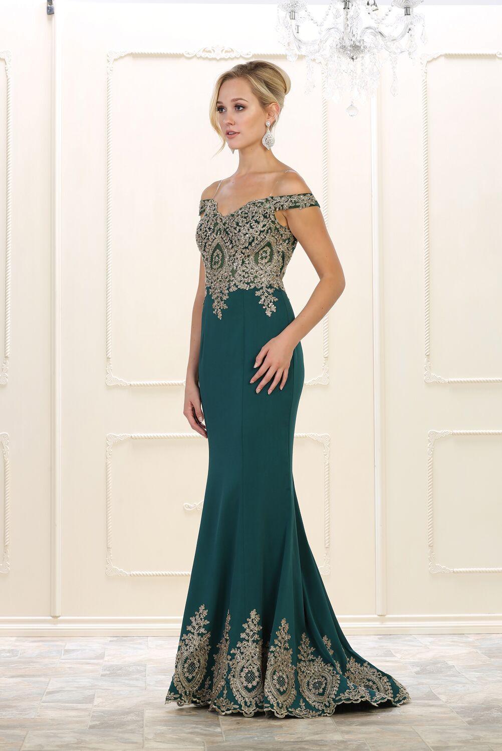 Long Prom Dress Plus Size Formal Evening Gown - The Dress Outlet May Queen