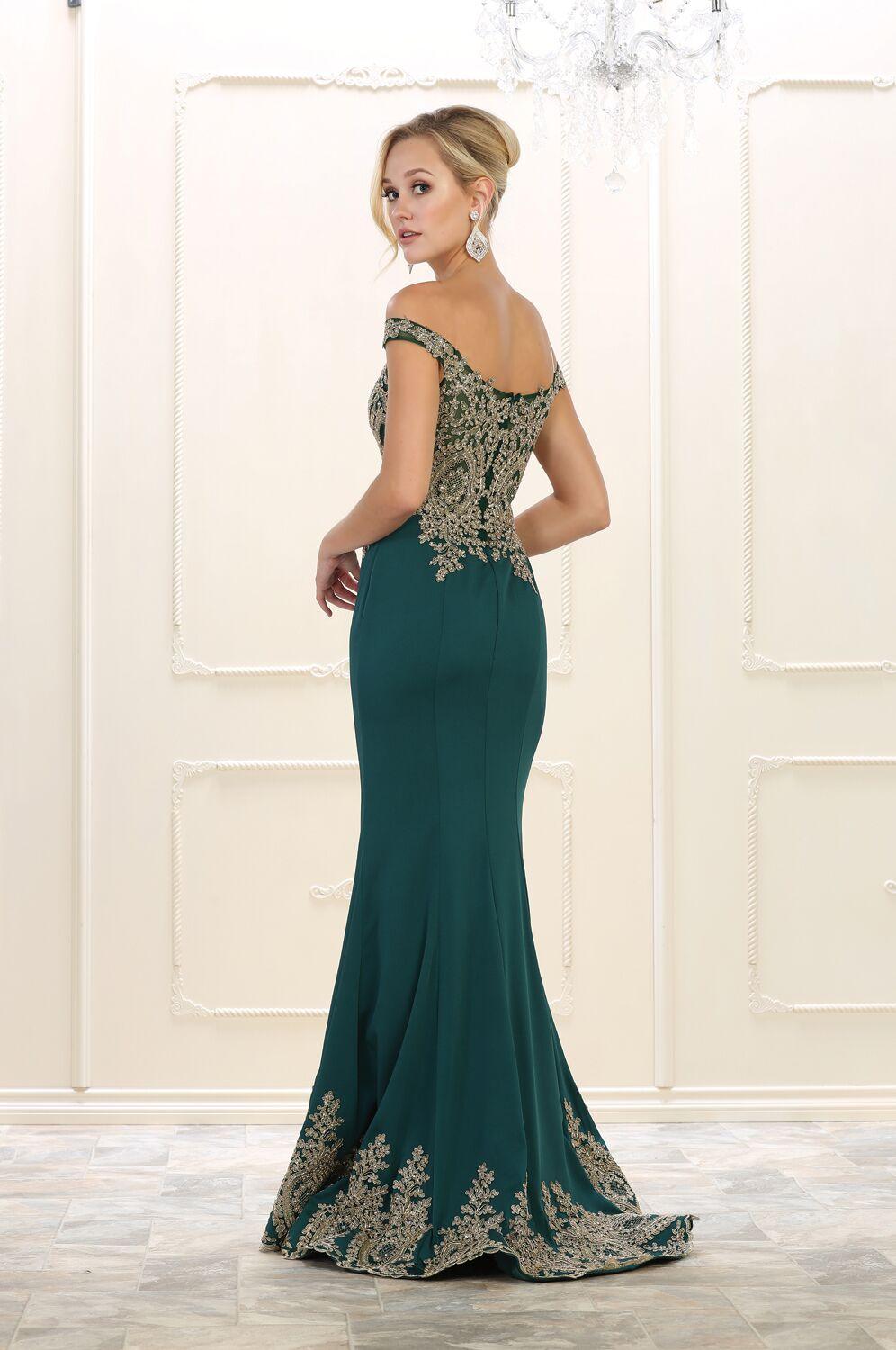 Long Prom Dress Plus Size Formal Evening Gown - The Dress Outlet May Queen