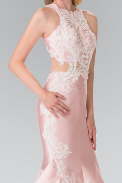 Long Prom Dress Ruffled Skirt Mermaid Gown main image 1