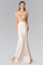 Long Prom Dress with Illusion Embroidered Bodice - The Dress Outlet Elizabeth K