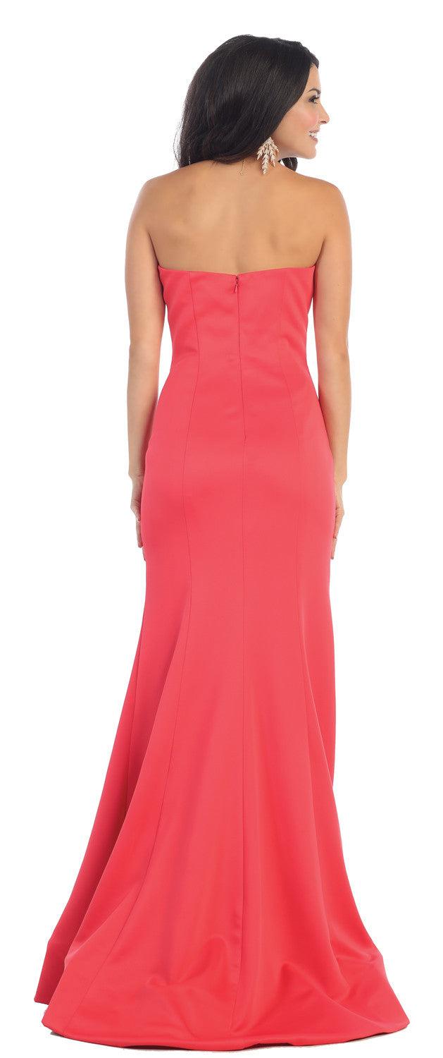 Long Prom Formal Dress Stretchy Plus Size - The Dress Outlet May Queen