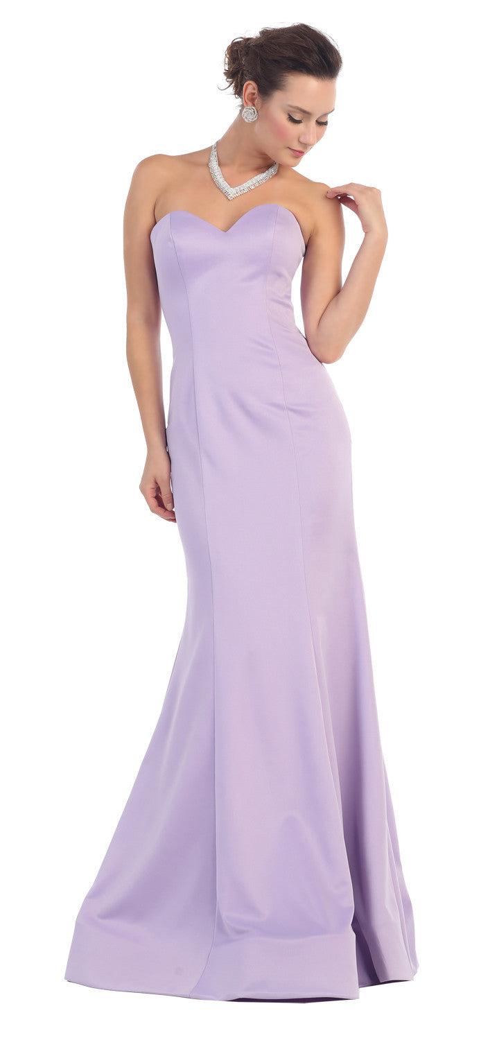 Long Prom Formal Dress Stretchy Plus Size - The Dress Outlet May Queen