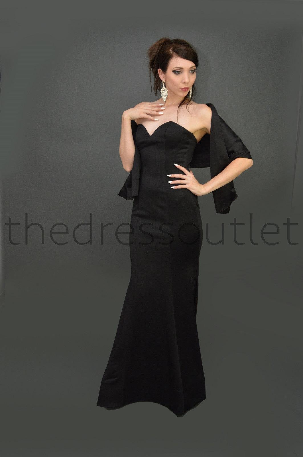 Long Prom Formal Dress Stretchy Plus Size - The Dress Outlet May Queen