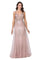 Long Prom Formal Glitter Embellished Evening Dress - The Dress Outlet