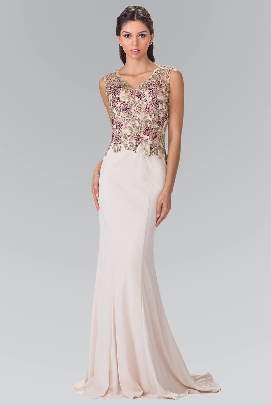 Long Prom Formal Sleeveless Evening Dress - The Dress Outlet Elizabeth K