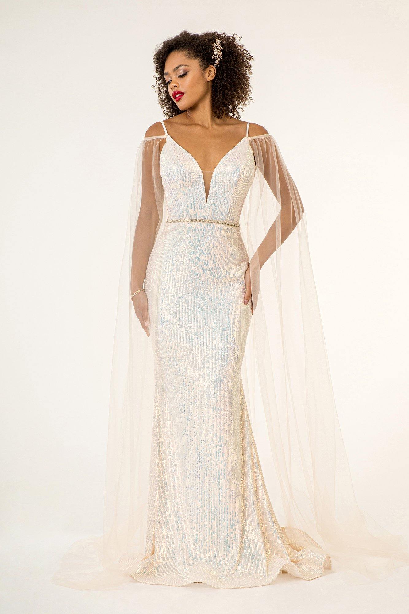 Long Prom Formal Spaghetti Strap Evening Dress