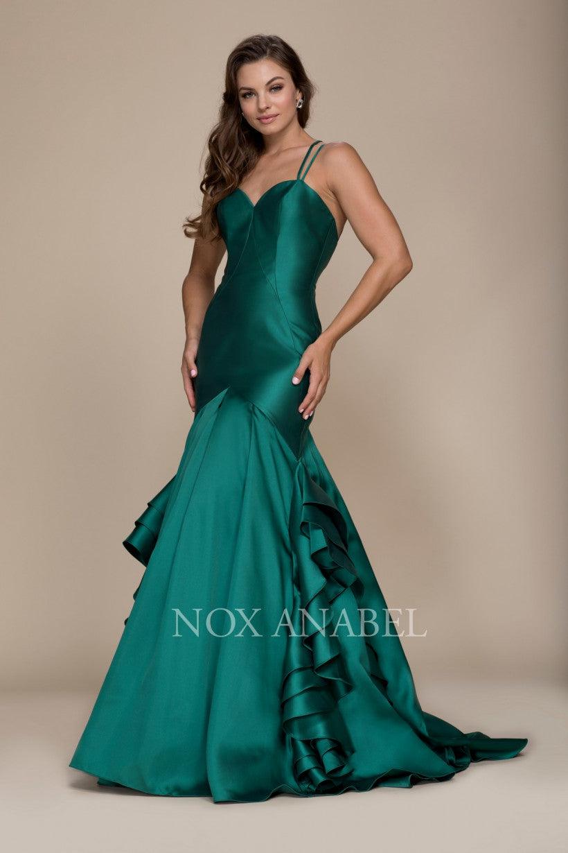 Long Prom Mermaid Ball Gown Formal Dress - The Dress Outlet Nox Anabel