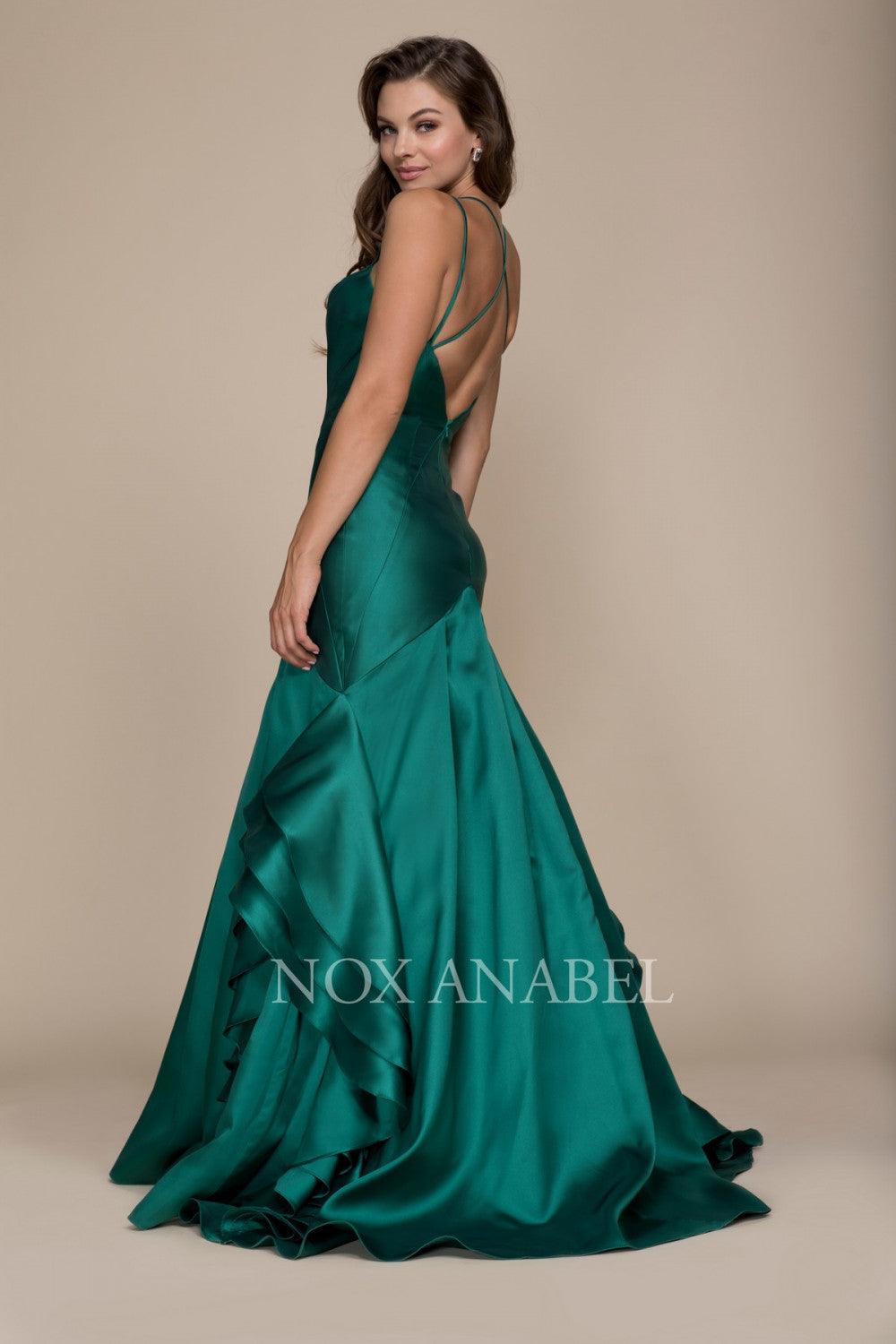 Long Prom Mermaid Ball Gown Formal Dress - The Dress Outlet Nox Anabel
