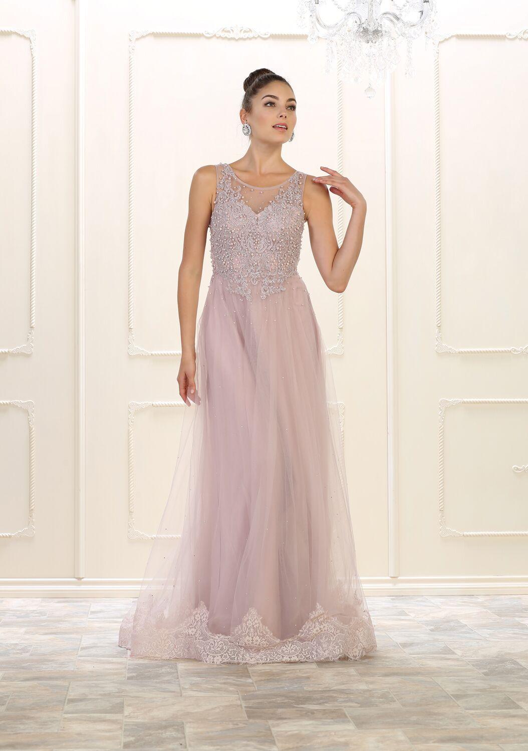 Long Prom Plus Size Formal Dress Evening Gown - The Dress Outlet May Queen
