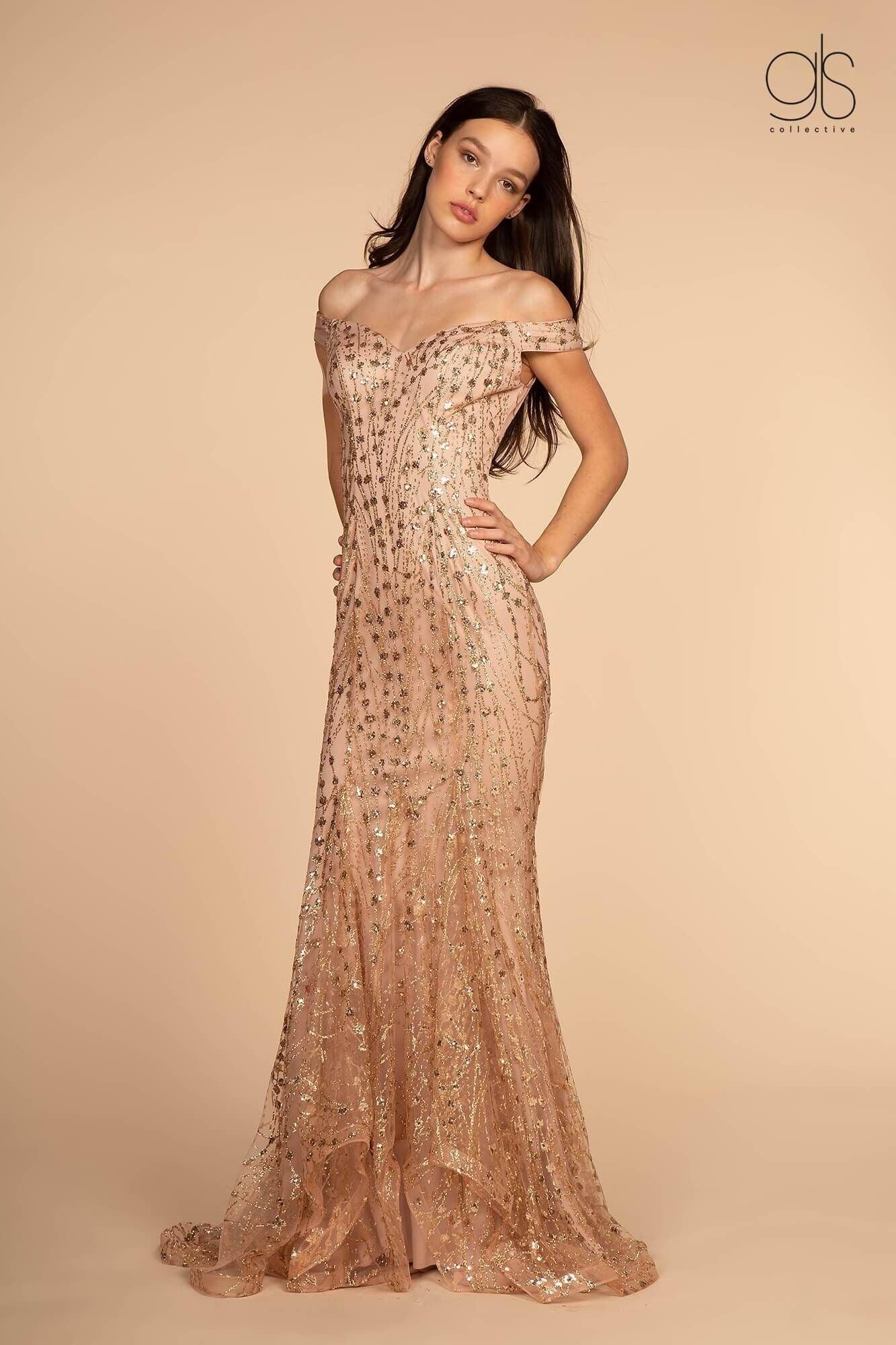 Long Prom Sequin Prom Evening Formal Dress - The Dress Outlet Elizabeth K