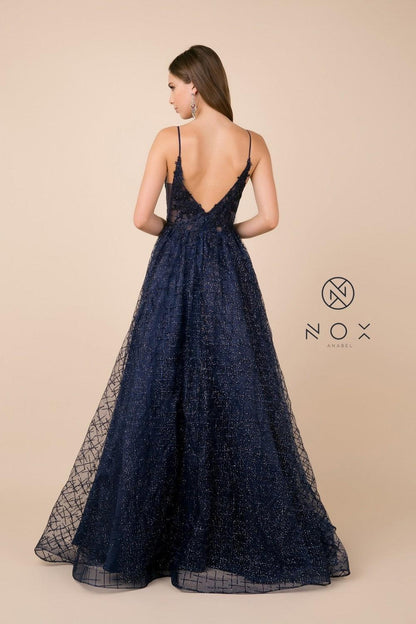 Long Prom Sleeveless Dress Evening Gown - The Dress Outlet Nox Anabel