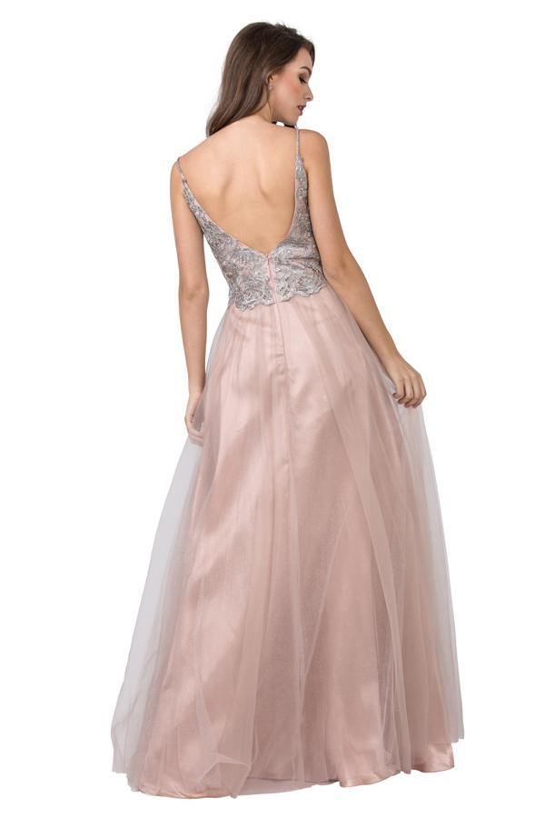 Long Prom Spaghetti Straps Formal Evening Dress - The Dress Outlet