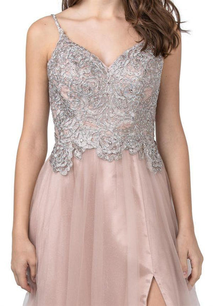 Long Prom Spaghetti Straps Formal Evening Dress - The Dress Outlet