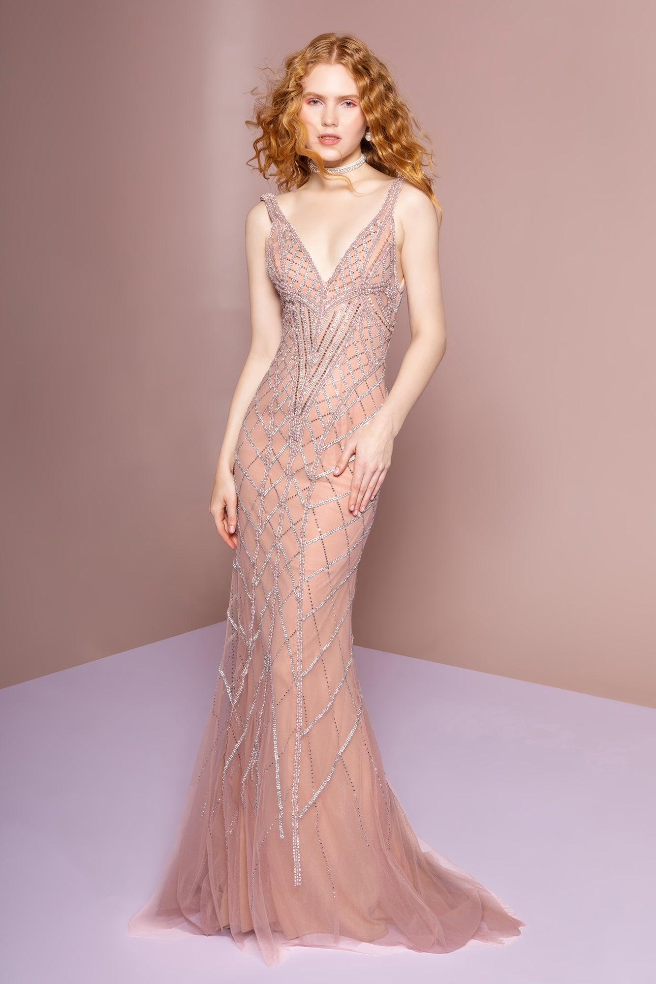 Long Prom Trumpet Dress Evening Gown - The Dress Outlet Elizabeth K