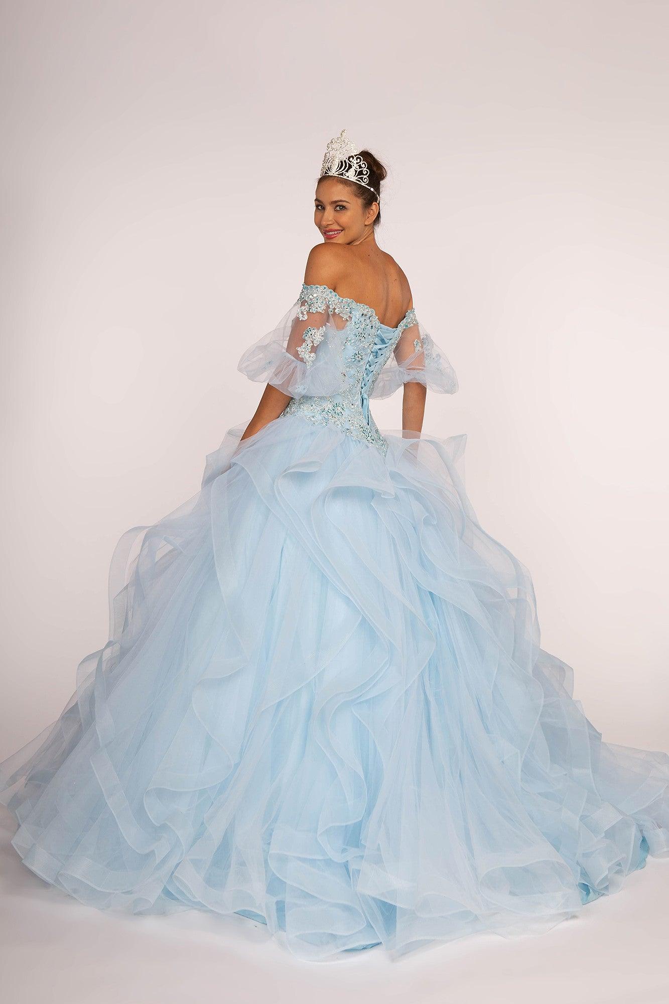 Long Quinceanera Ball Gown Sweet 16 - The Dress Outlet Elizabeth K