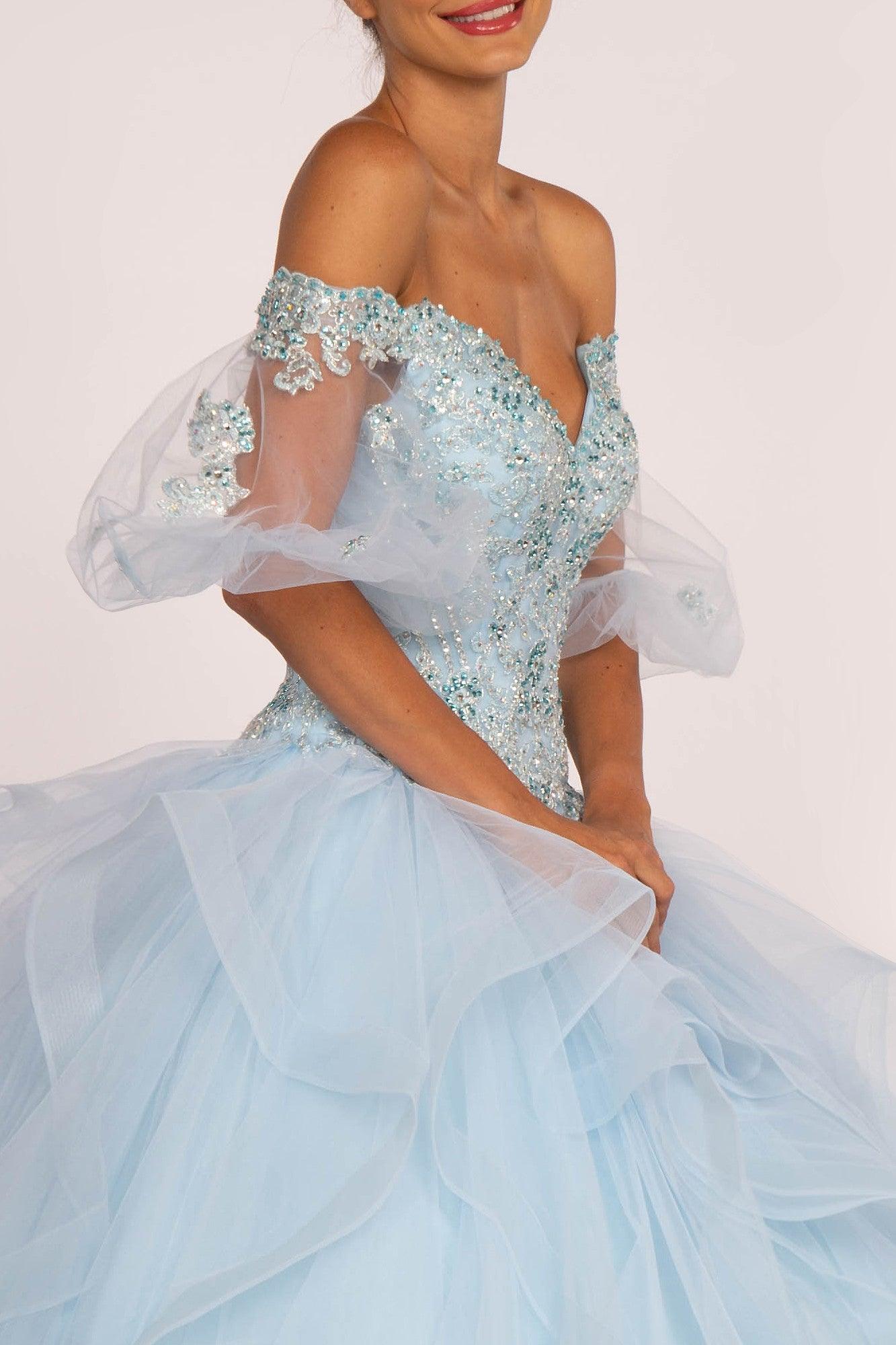 Long Quinceanera Ball Gown Sweet 16 - The Dress Outlet Elizabeth K