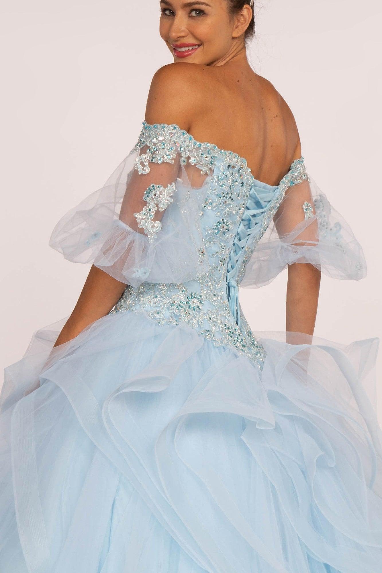 Long Quinceanera Ball Gown Sweet 16 - The Dress Outlet Elizabeth K