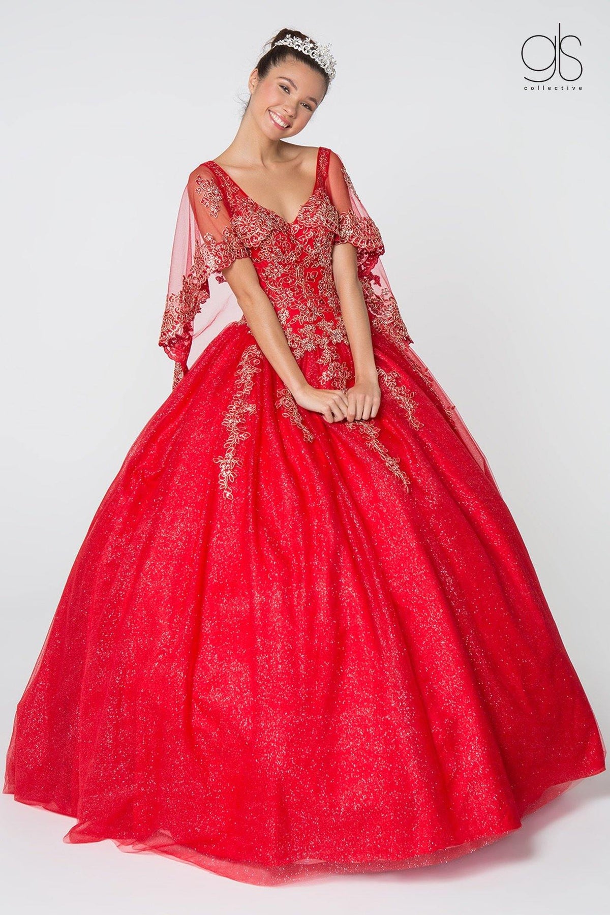 slim fit dress slacks Girls Dark Red Gold Quinceanera Dresses for Sale Sleeveless US2 / Dark Red