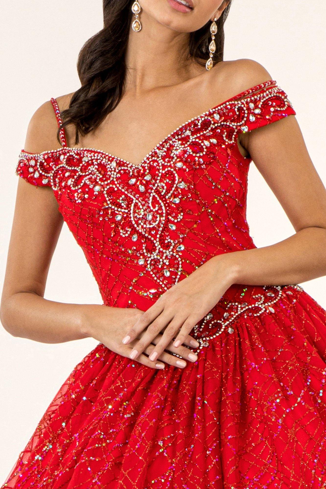 Long Quinceanera Off Shoulder Sweet 16 Ball Gown