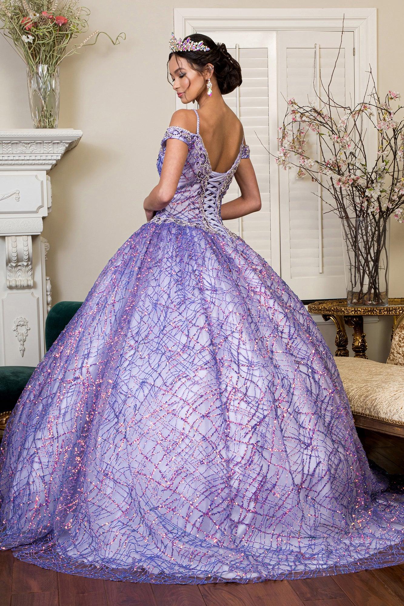 Long Quinceanera Off Shoulder Sweet 16 Ball Gown