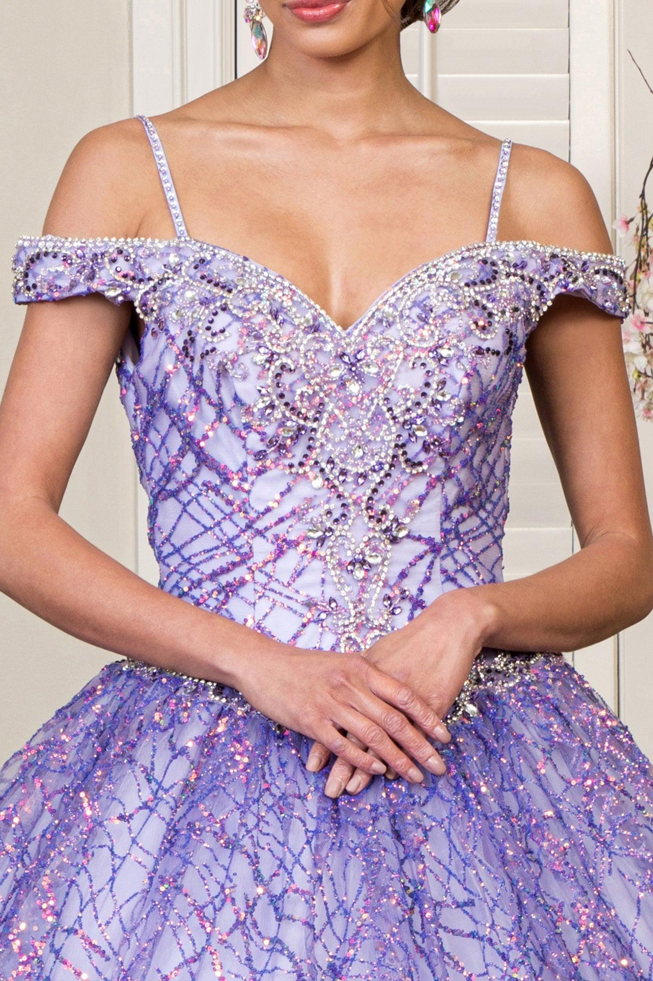 Long Quinceanera Off Shoulder Sweet 16 Ball Gown