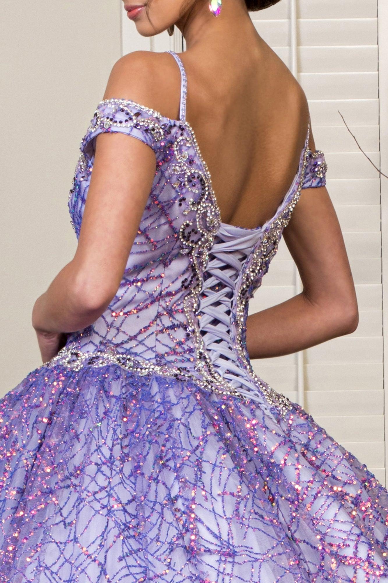 Long Quinceanera Off Shoulder Sweet 16 Ball Gown