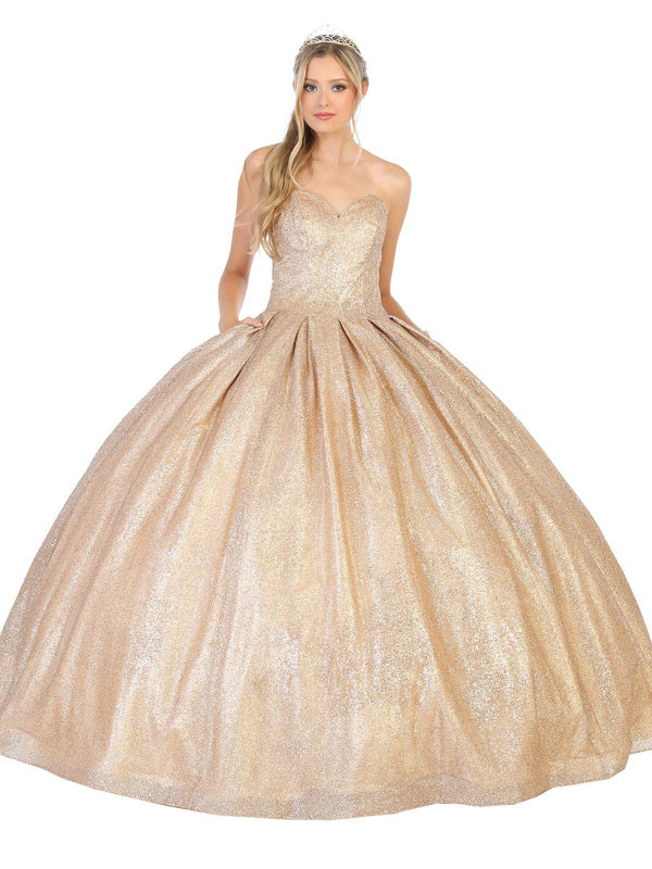 Long Quinceanera Stapless Sweetheart Ball Gown