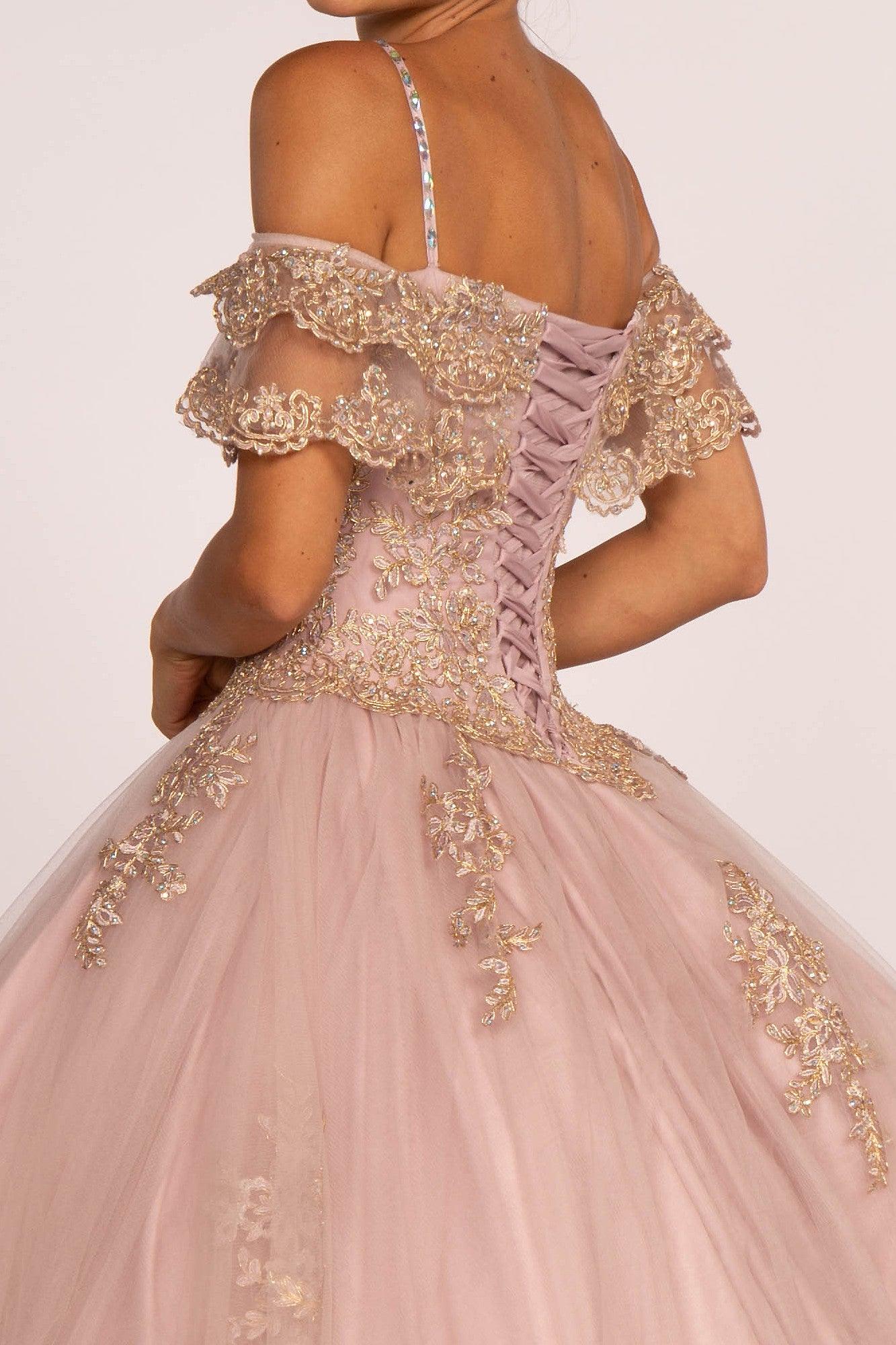 Long Quinceanera Sweet 16 Ball Gown - The Dress Outlet Elizabeth K