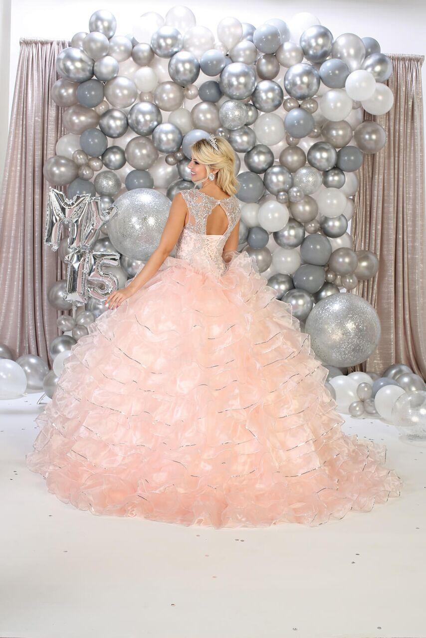 Long Quinceanera Sweet 16 Ball Gown Dress - The Dress Outlet May Queen