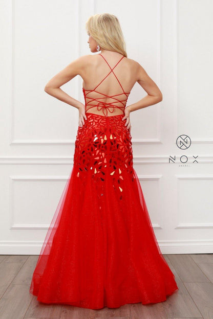 Long Sexy Ball Gown Mermaid Dress - The Dress Outlet
