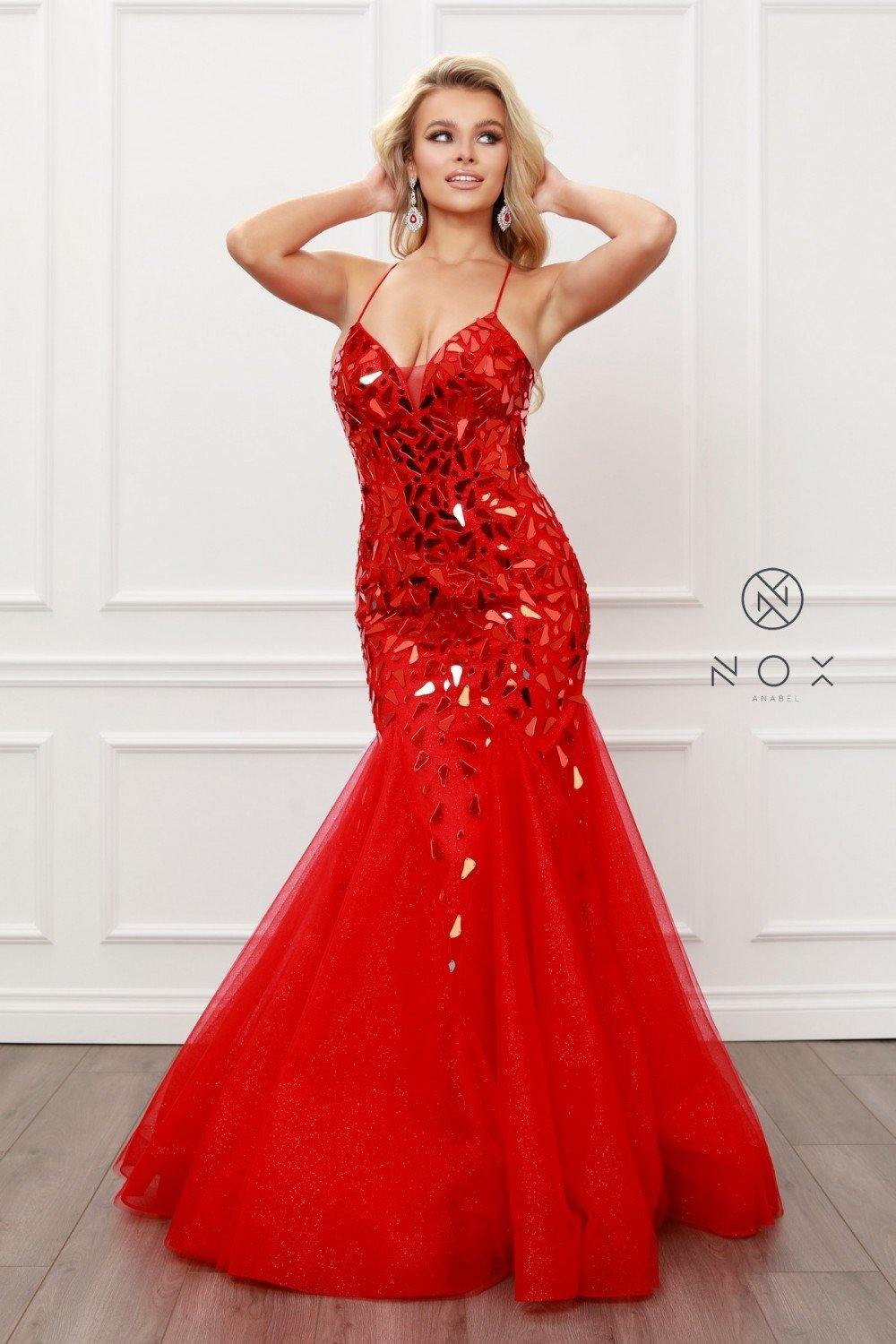 Long Sexy Ball Gown Mermaid Dress - The Dress Outlet