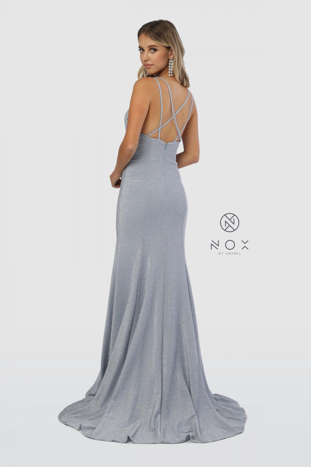 Long Sexy High Slit Prom Dress Evening Gown - The Dress Outlet Nox Anabel