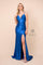 Long Sexy Satin High Slit Prom Dress Evening Gown - The Dress Outlet Nox Anabel