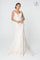 Long Simple Wedding Dress Lace Bridal Gown - The Dress Outlet Elizabeth K
