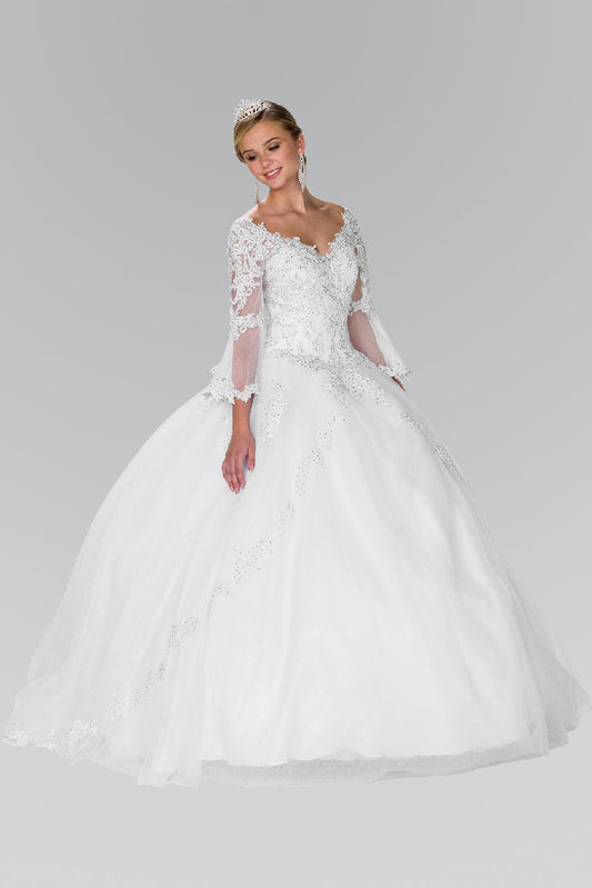 Long Sleeve Wedding Dress Bridal - The Dress Outlet Elizabeth K