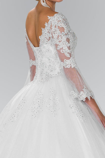Long Sleeve Wedding Dress Bridal - The Dress Outlet Elizabeth K
